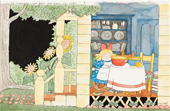 JAMES MARSHALL (1942-1992) I dont mind if I do, said Goldilocks, helping herself to the biggest bowl. [CHILDRENS]